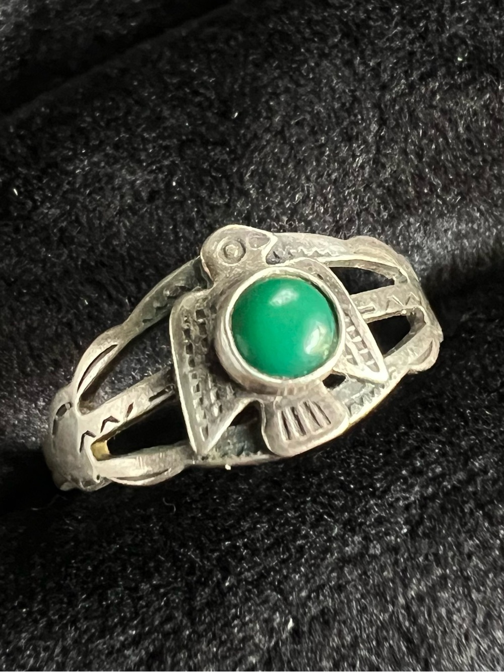 Vintage Turquoise Pheonix Ring